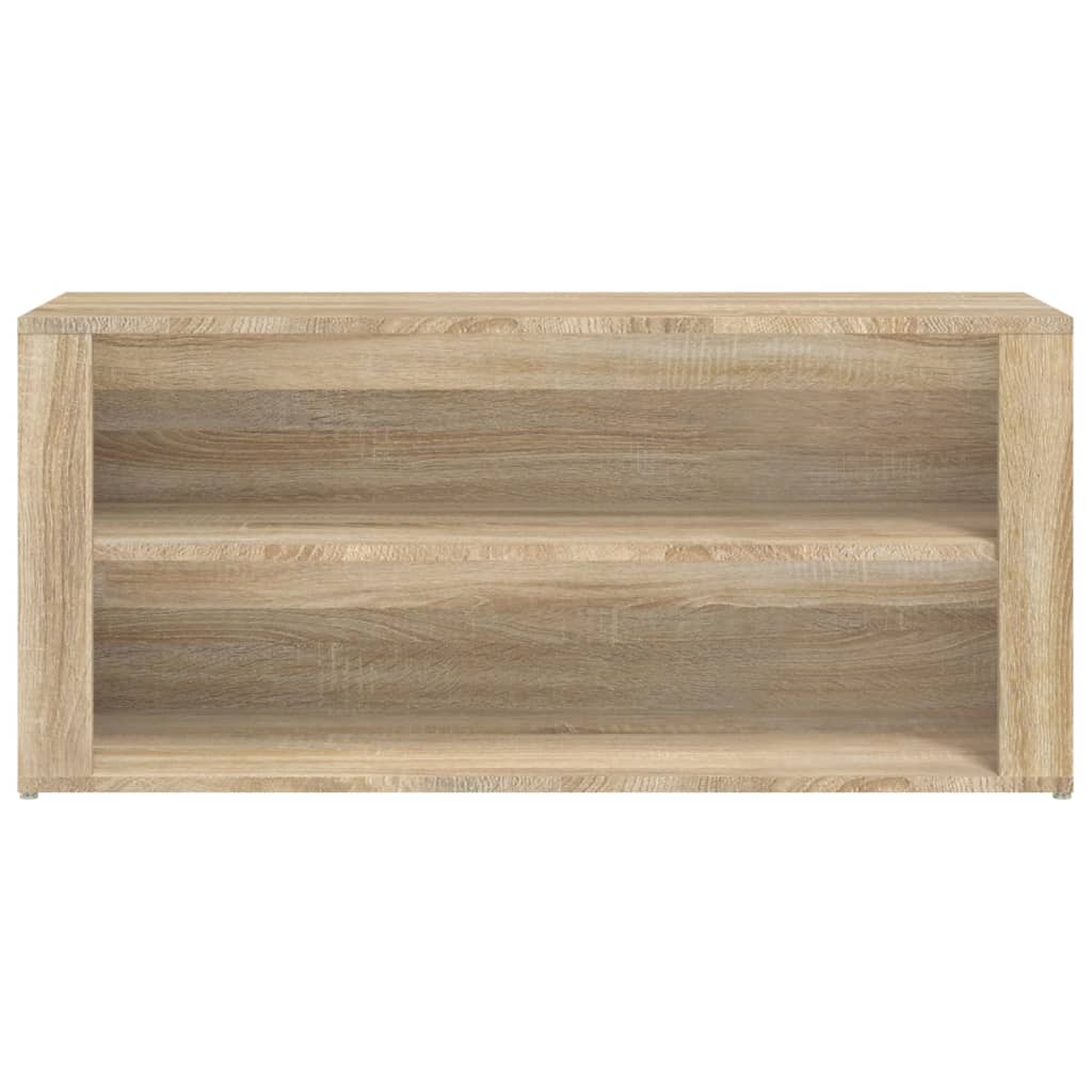 vidaXL Shoe Rack Sonoma Oak 100x35x45 cm Engineered Wood