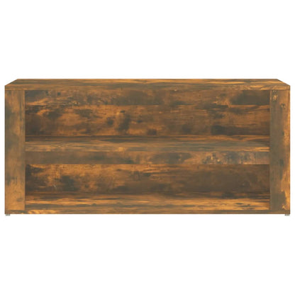 vidaXL Shoe Rack Smoked Oak 100x35x45 cm Engineered Wood