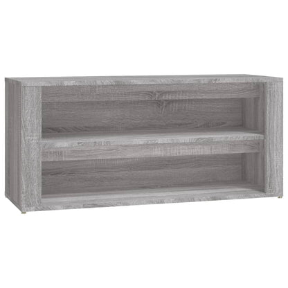 vidaXL Shoe Rack Grey Sonoma 100x35x45 cm Engineered Wood