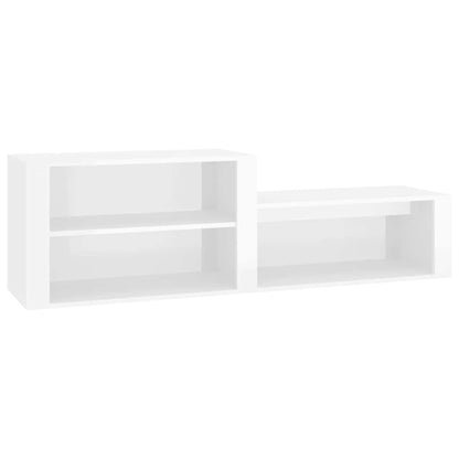 vidaXL Shoe Cabinet High Gloss White 150x35x45 cm Engineered Wood