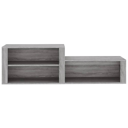 vidaXL Shoe Cabinet Grey Sonoma 150x35x45 cm Engineered Wood