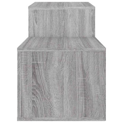 vidaXL Shoe Cabinet Grey Sonoma 150x35x45 cm Engineered Wood