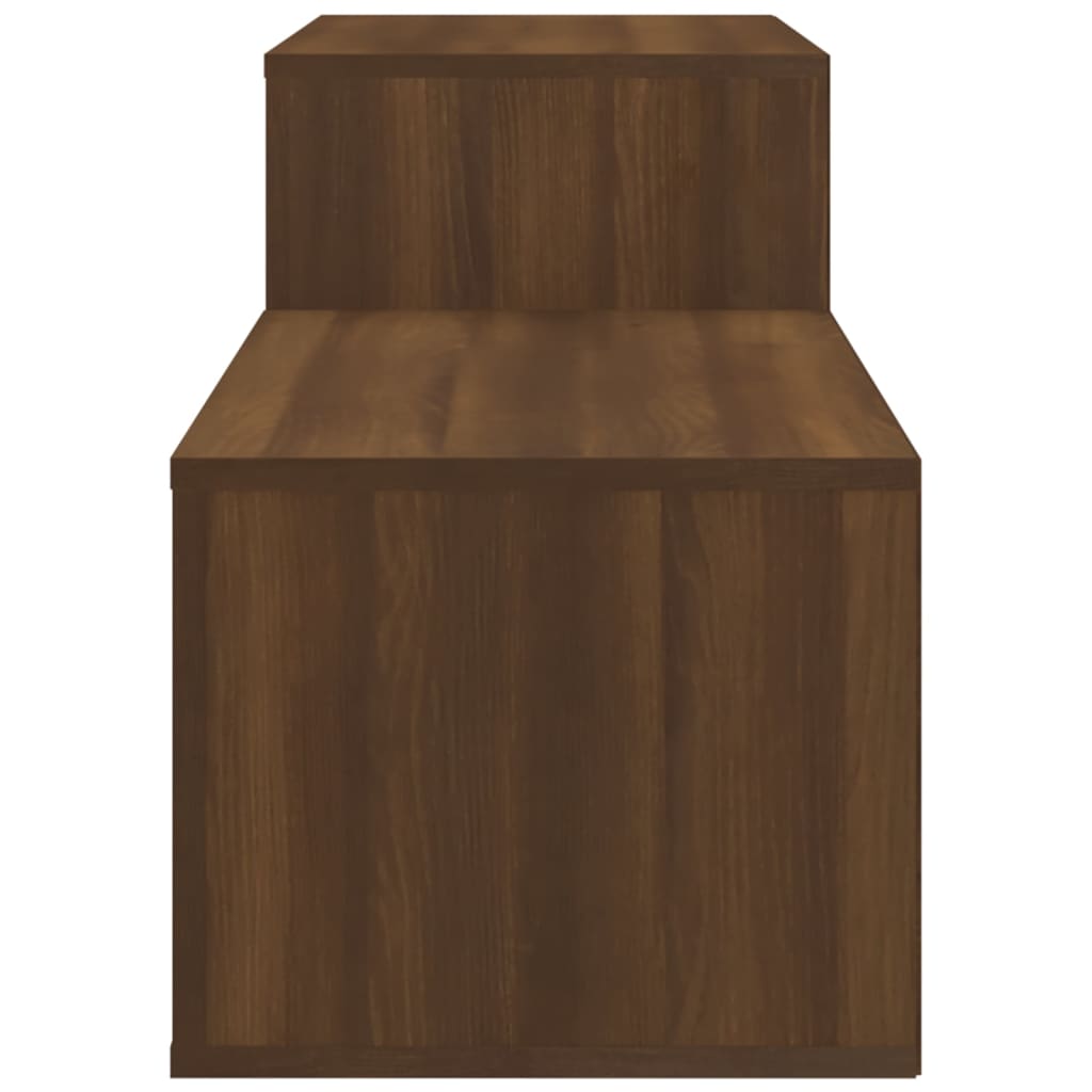 vidaXL Shoe Cabinet Brown Oak 150x35x45 cm Engineered Wood