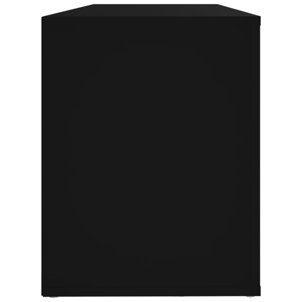 vidaXL Shoe Cabinet Black 100x35x45 cm Engineered Wood
