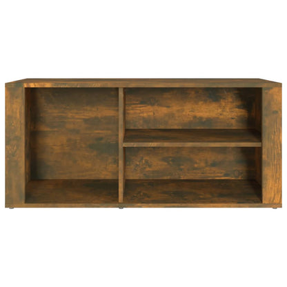 vidaXL Shoe Cabinet Smoked Oak 100x35x45 cm Engineered Wood
