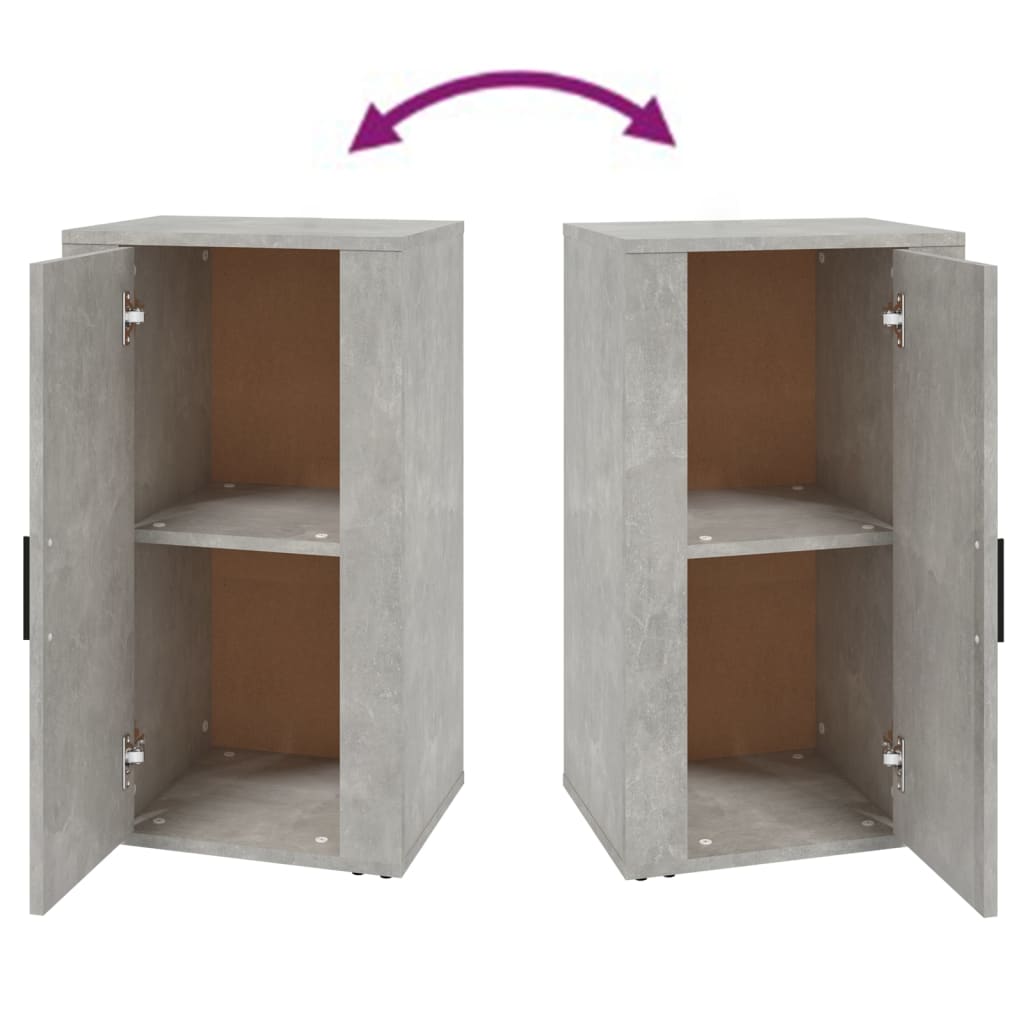 vidaXL Sideboard Concrete Grey 40x33x70 cm Engineered Wood