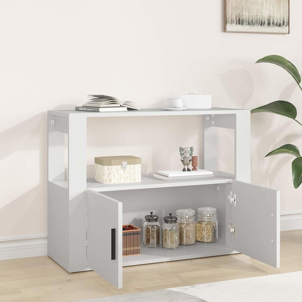 vidaXL Sideboard White 80x30x60 cm Engineered Wood