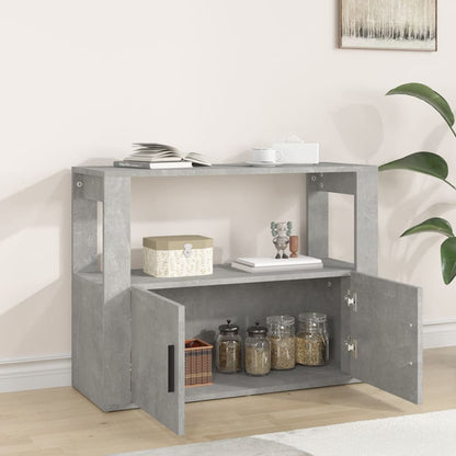 vidaXL Sideboard Concrete Grey 80x30x60 cm Engineered Wood