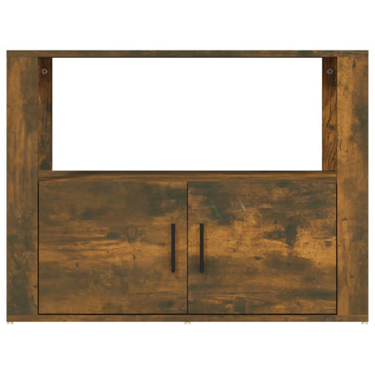 vidaXL Sideboard Smoked Oak 80x30x60 cm Engineered Wood