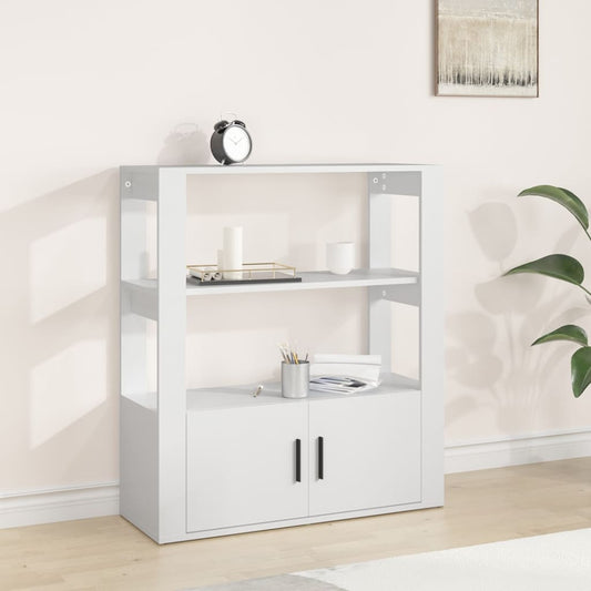 vidaXL Sideboard White 80x30x90 cm Engineered Wood