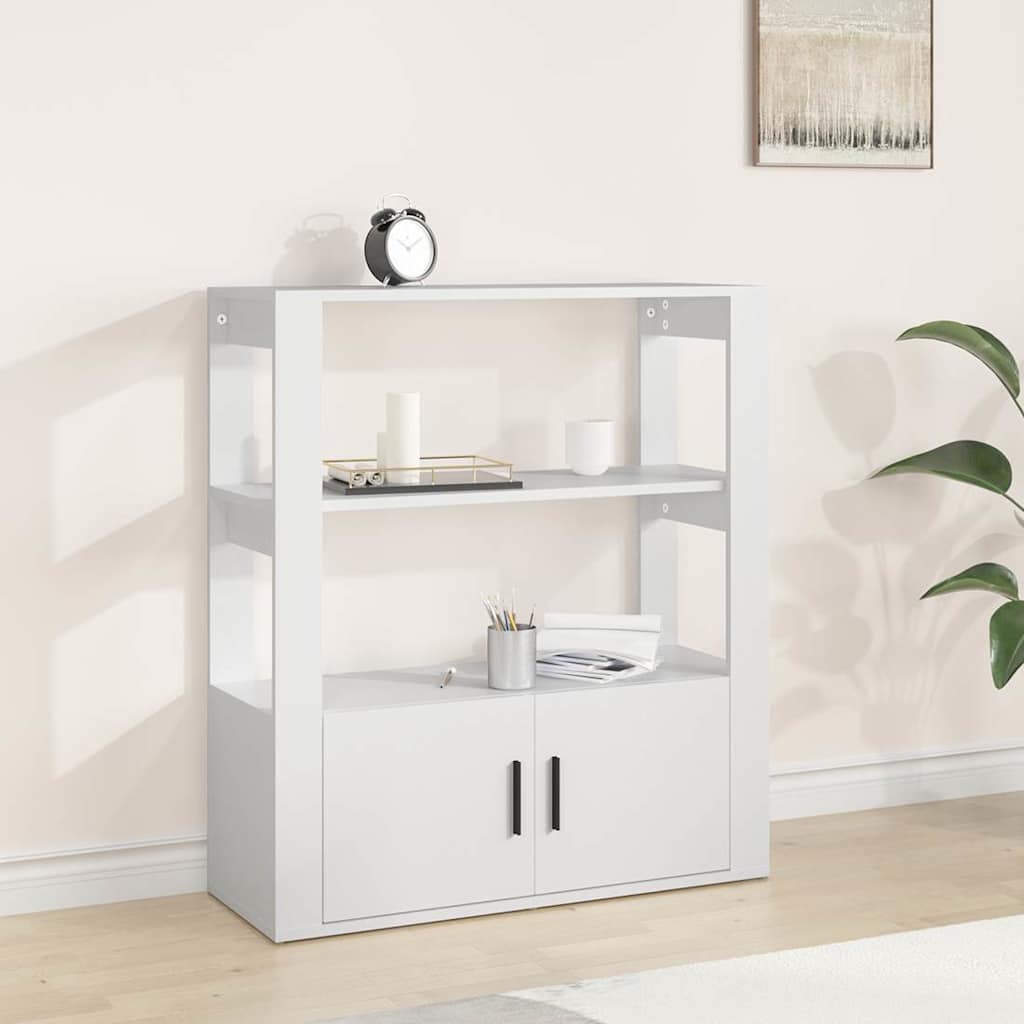 vidaXL Sideboard White 80x30x90 cm Engineered Wood