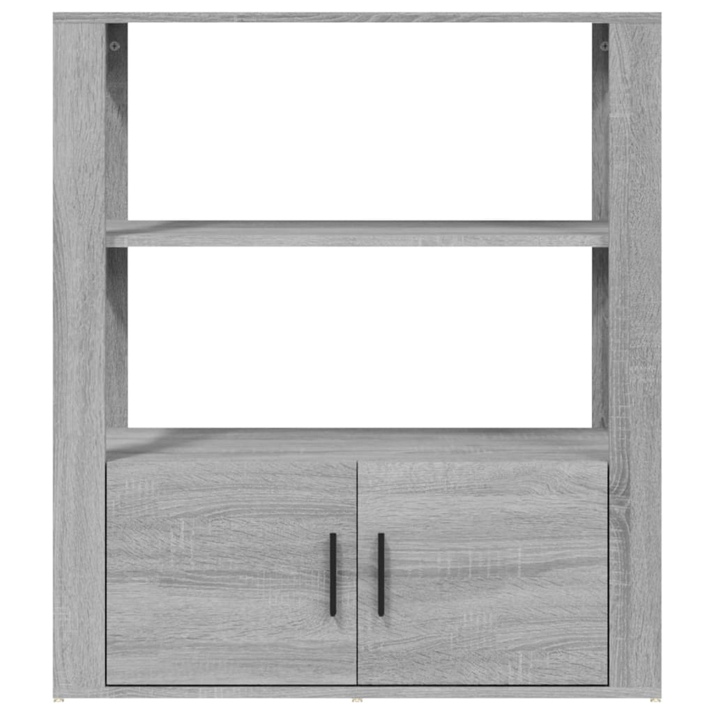 vidaXL Sideboard Grey Sonoma 80x30x90 cm Engineered Wood