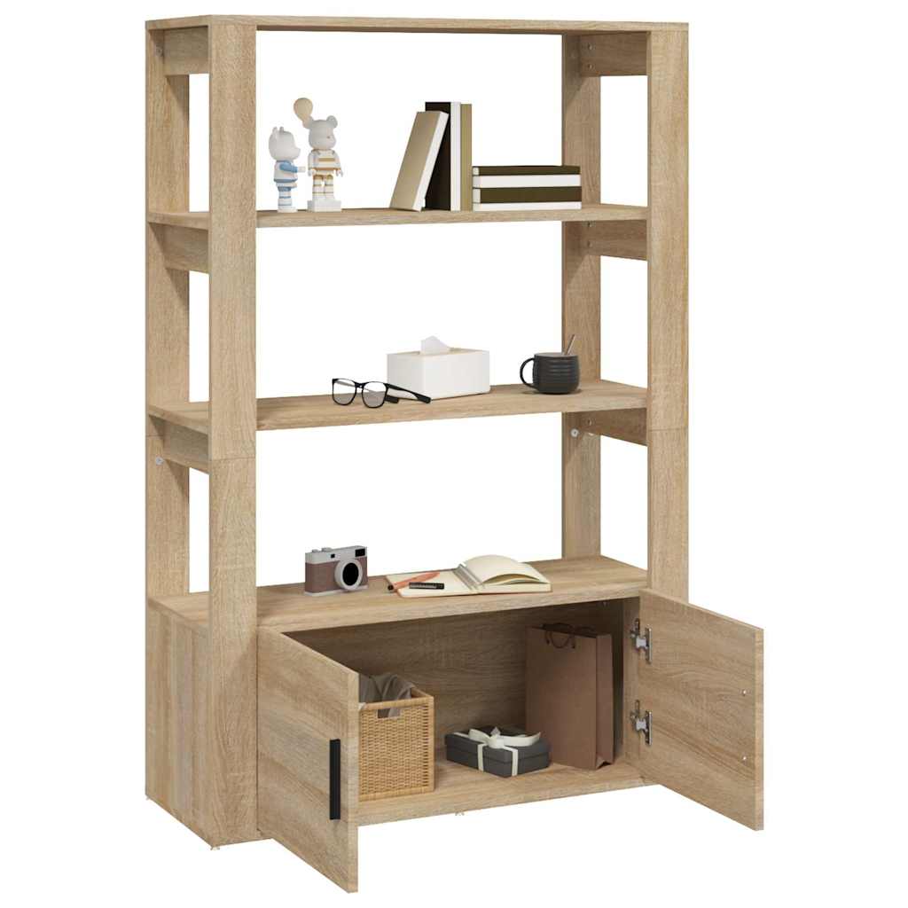 vidaXL Sideboard Sonoma Oak 80x30x119,5 cm Engineered Wood