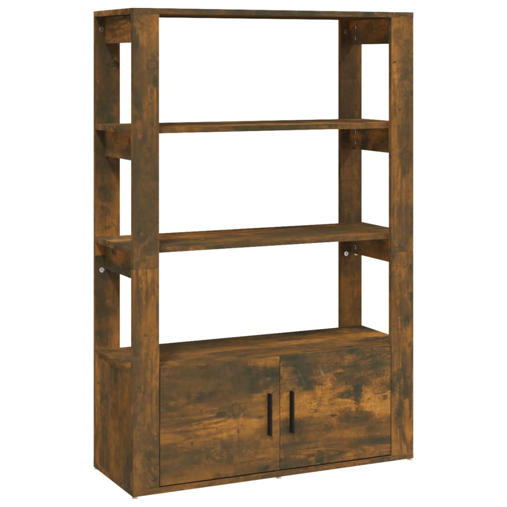vidaXL Sideboard Smoked Oak 80x30x119.5 cm Engineered Wood