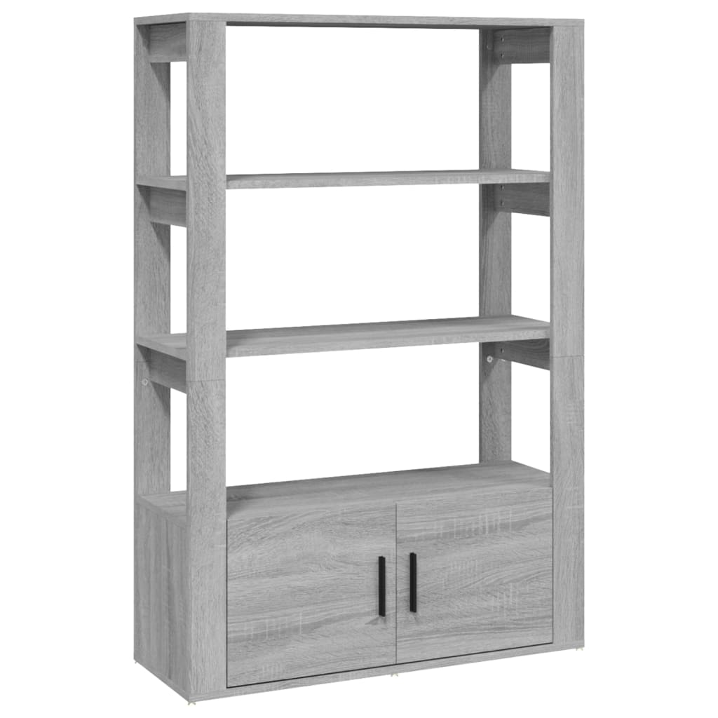 vidaXL Sideboard Grey Sonoma 80x30x119.5 cm Engineered Wood