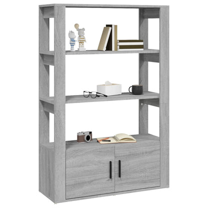 vidaXL Sideboard Grey Sonoma 80x30x119.5 cm Engineered Wood