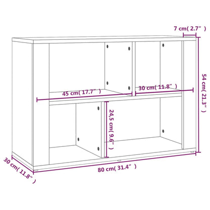 vidaXL Sideboard Sonoma Oak 80x30x54 cm Engineered Wood