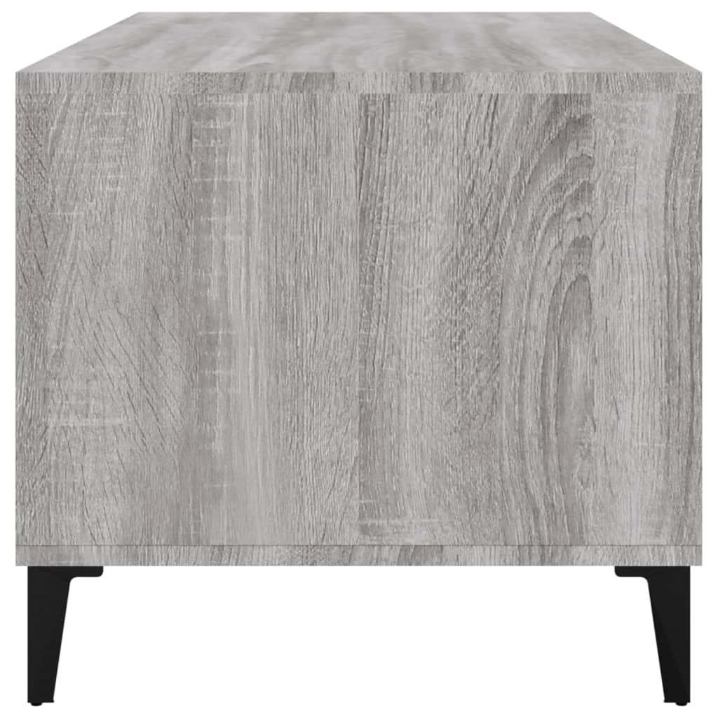 vidaXL Coffee Table Grey Sonoma 90x49x45 cm Engineered Wood