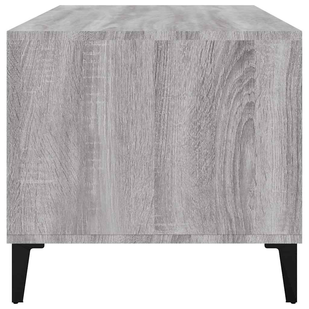 vidaXL Coffee Table Grey Sonoma 90x49x45 cm Engineered Wood