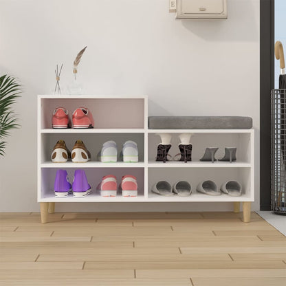 vidaXL Shoe Cabinet White 102x36x60 cm Engineered Wood