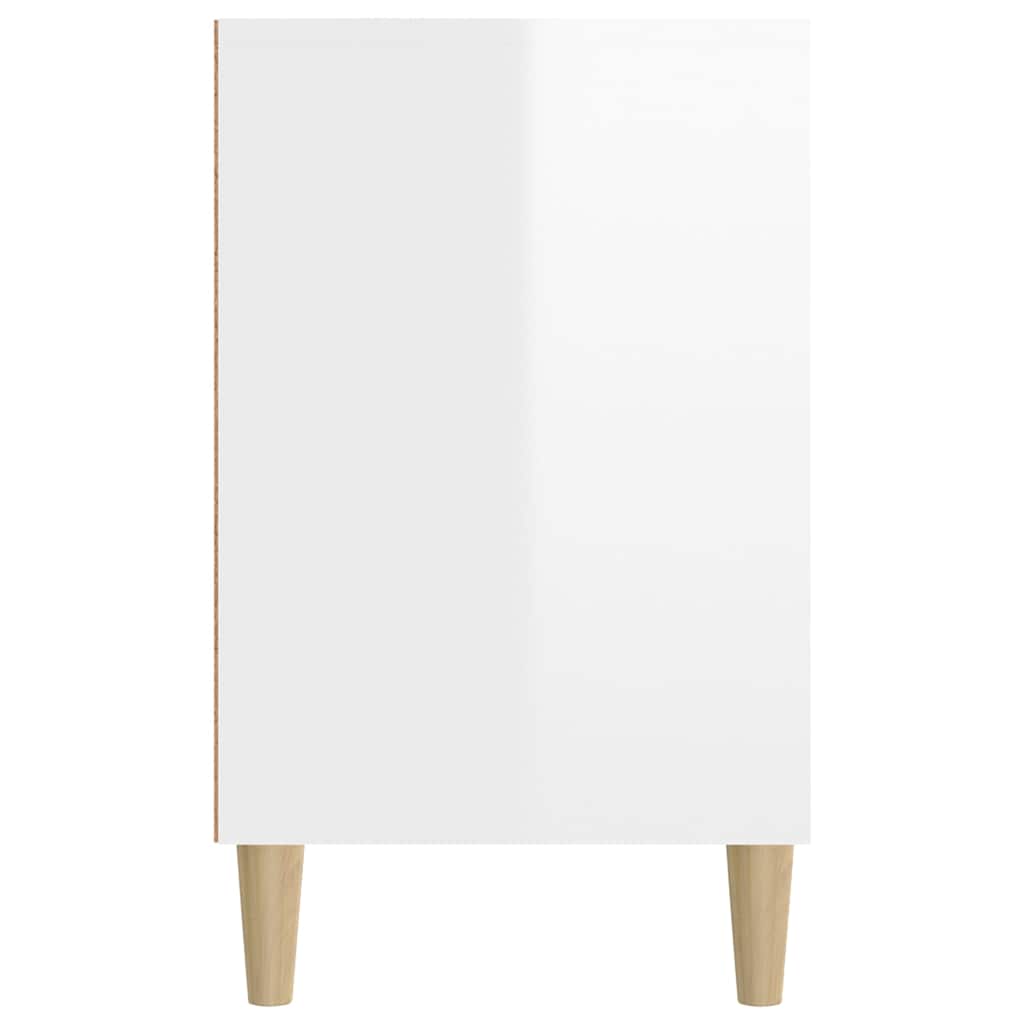 vidaXL Shoe Cabinet High Gloss White 102x36x60 cm Engineered Wood