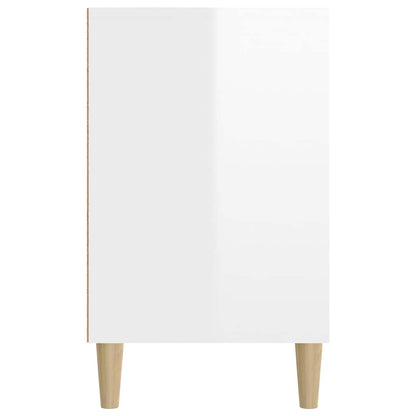 vidaXL Shoe Cabinet High Gloss White 102x36x60 cm Engineered Wood