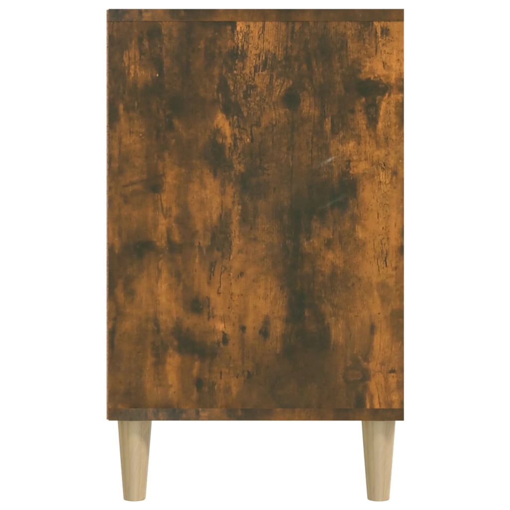 vidaXL Shoe Cabinet Smoked Oak 102x36x60 cm Engineered Wood