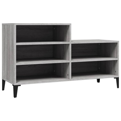 vidaXL Shoe Cabinet Grey Sonoma 102x36x60 cm Engineered Wood