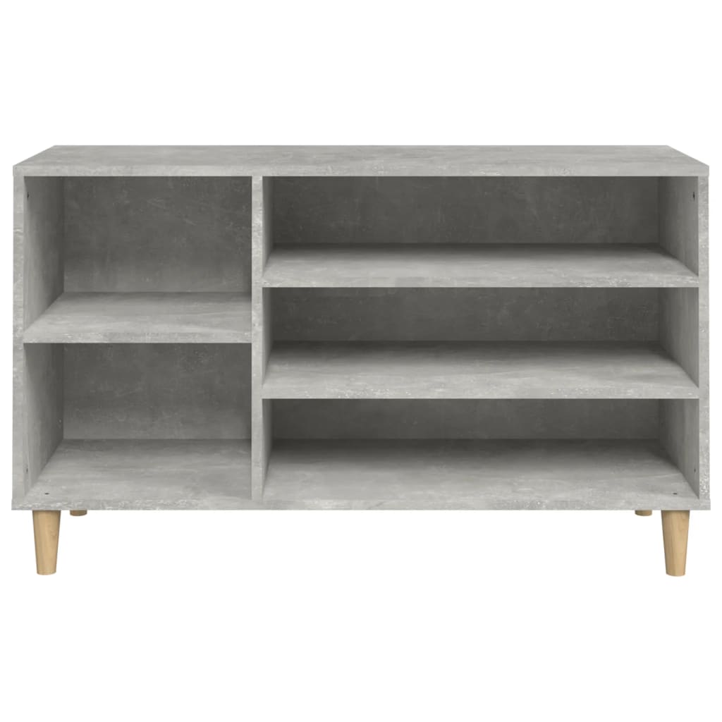vidaXL Shoe Cabinet Concrete Grey 102x36x60 cm Engineered Wood
