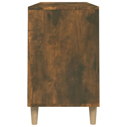vidaXL Shoe Cabinet Smoked Oak 102x36x60 cm Engineered Wood