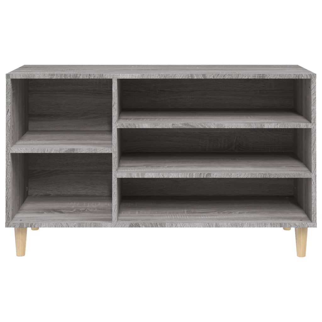 vidaXL Shoe Cabinet Grey Sonoma 102x36x60 cm Engineered Wood