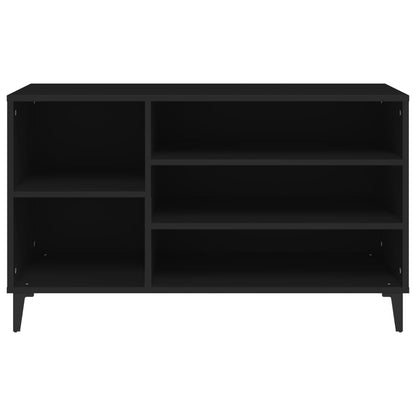 vidaXL Shoe Cabinet Black 102x36x60 cm Engineered Wood