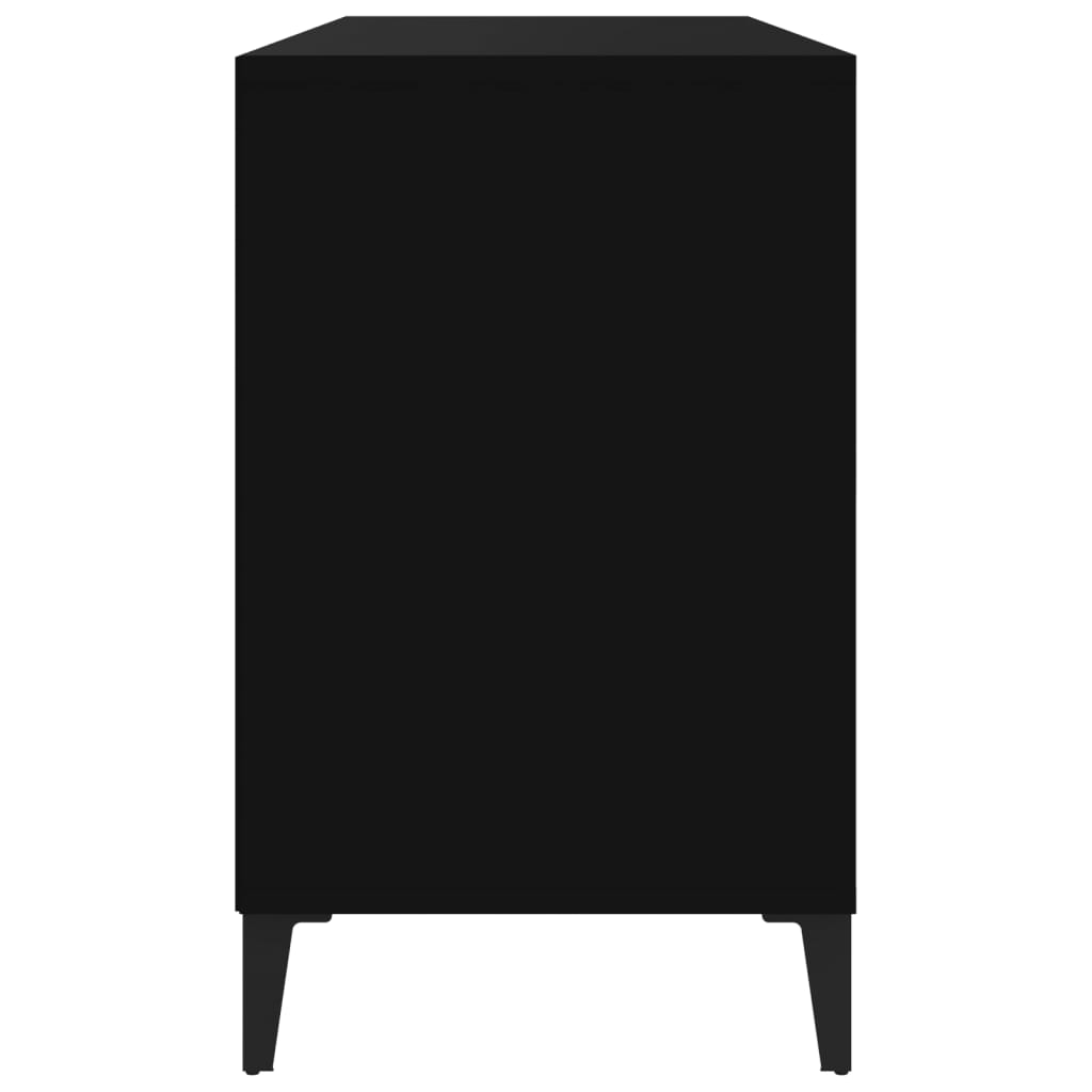 vidaXL Shoe Cabinet Black 102x36x60 cm Engineered Wood