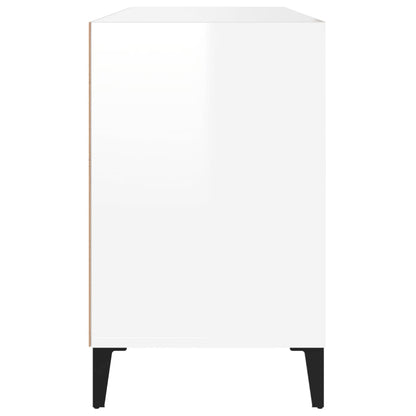 vidaXL Shoe Cabinet High Gloss White 102x36x60 cm Engineered Wood