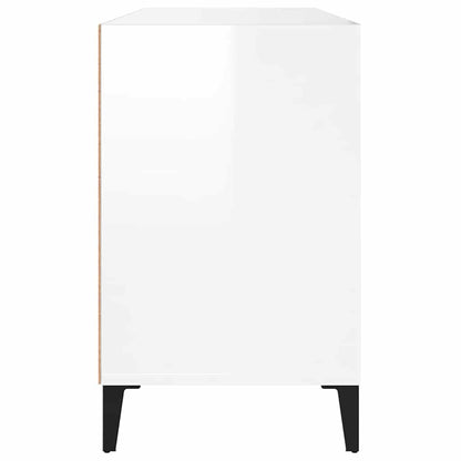 vidaXL Shoe Cabinet High Gloss White 102x36x60 cm Engineered Wood