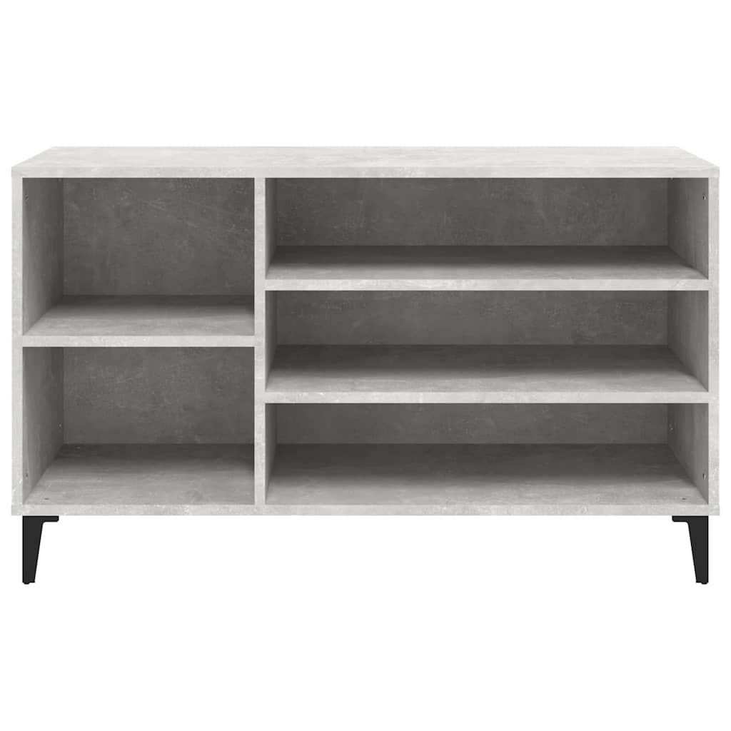 vidaXL Shoe Cabinet Concrete Grey 102x36x60 cm Engineered Wood