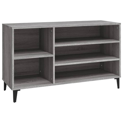 vidaXL Shoe Cabinet Grey Sonoma 102x36x60 cm Engineered Wood
