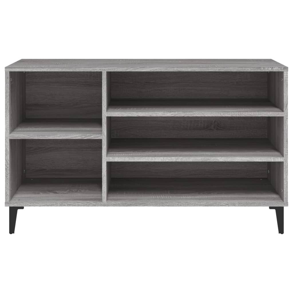 vidaXL Shoe Cabinet Grey Sonoma 102x36x60 cm Engineered Wood