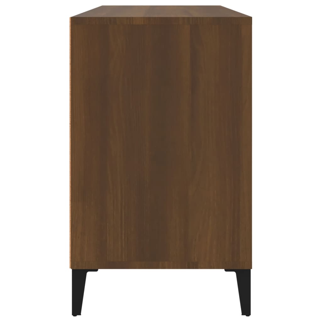 vidaXL Shoe Cabinet Brown Oak 102x36x60 cm Engineered Wood