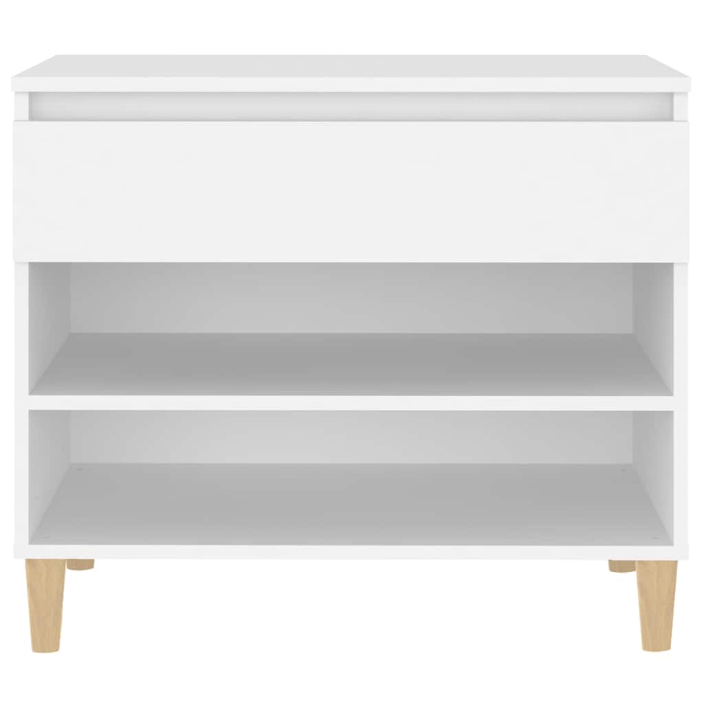 vidaXL Shoe Cabinet White 70x36x60 cm Engineered Wood