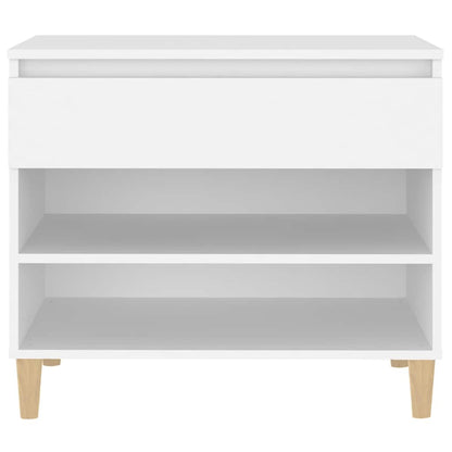 vidaXL Shoe Cabinet White 70x36x60 cm Engineered Wood