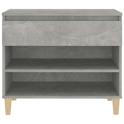 vidaXL Shoe Cabinet Concrete Grey 70x36x60 cm Engineered Wood
