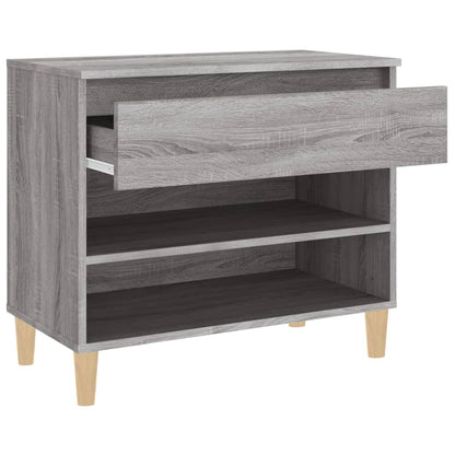 vidaXL Shoe Cabinet Grey Sonoma 70x36x60 cm Engineered Wood