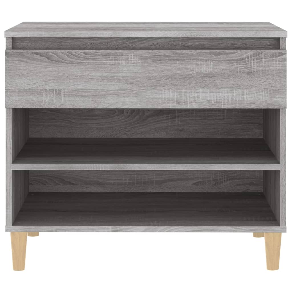 vidaXL Shoe Cabinet Grey Sonoma 70x36x60 cm Engineered Wood