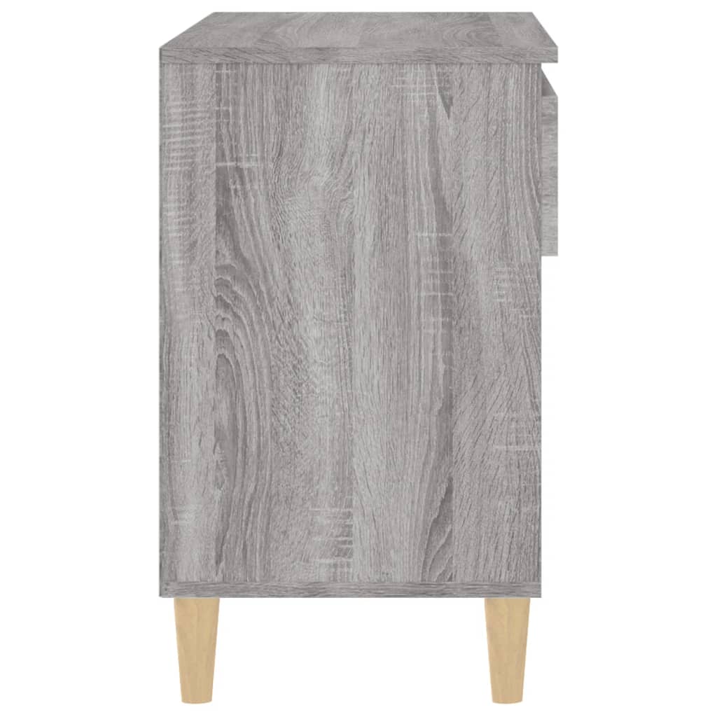 vidaXL Shoe Cabinet Grey Sonoma 70x36x60 cm Engineered Wood