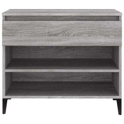 vidaXL Shoe Cabinet Grey Sonoma 70x36x60 cm Engineered Wood