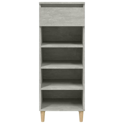 vidaXL Shoe Cabinet Concrete Grey 40x36x105 cm Engineered Wood