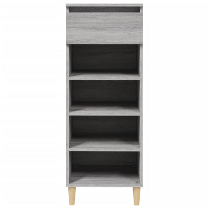 vidaXL Shoe Cabinet Grey Sonoma 40x36x105 cm Engineered Wood