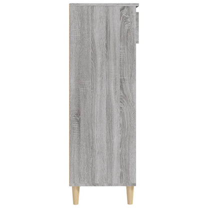 vidaXL Shoe Cabinet Grey Sonoma 40x36x105 cm Engineered Wood