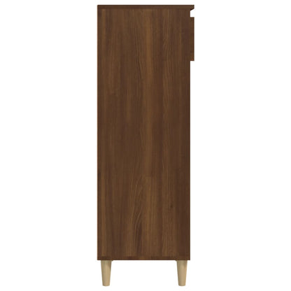 vidaXL Shoe Cabinet Brown Oak 40x36x105 cm Engineered Wood
